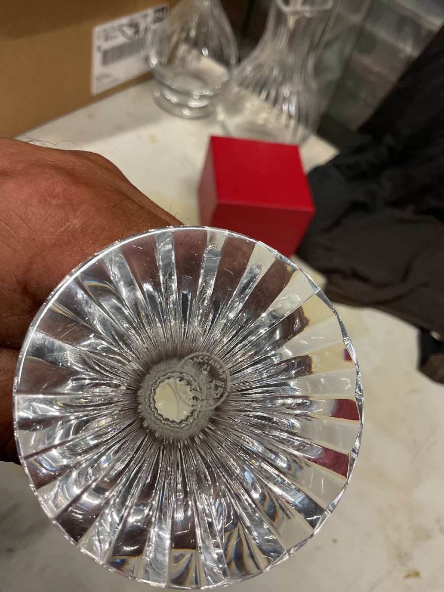Verre a vin n°3 en cristal de Baccarat Lassena H16.2 cm, vente à l unité, plusieurs disponible-photo-2