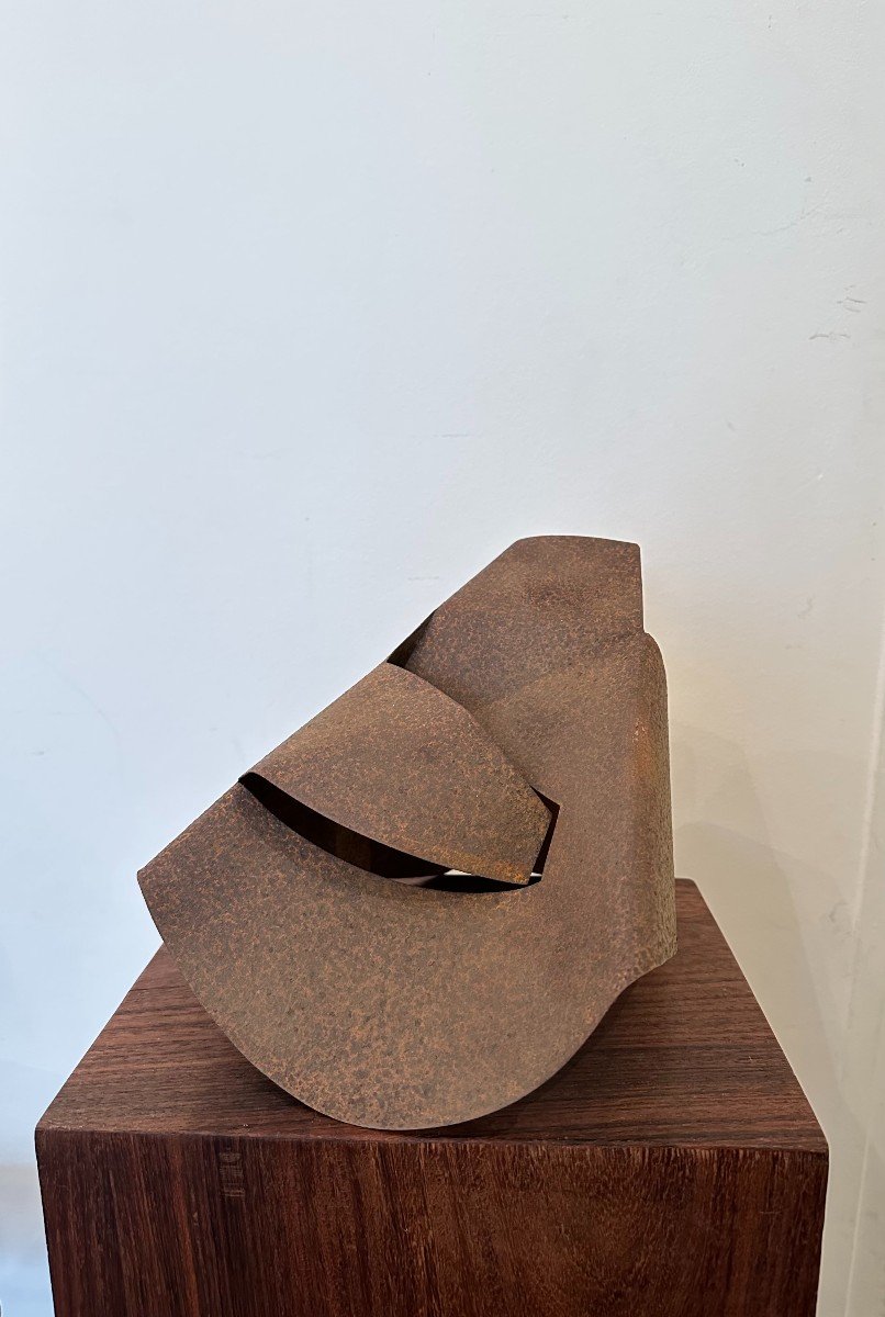 Abstract Corten Steel Sculpture By Jean Paul Moscovino-photo-1