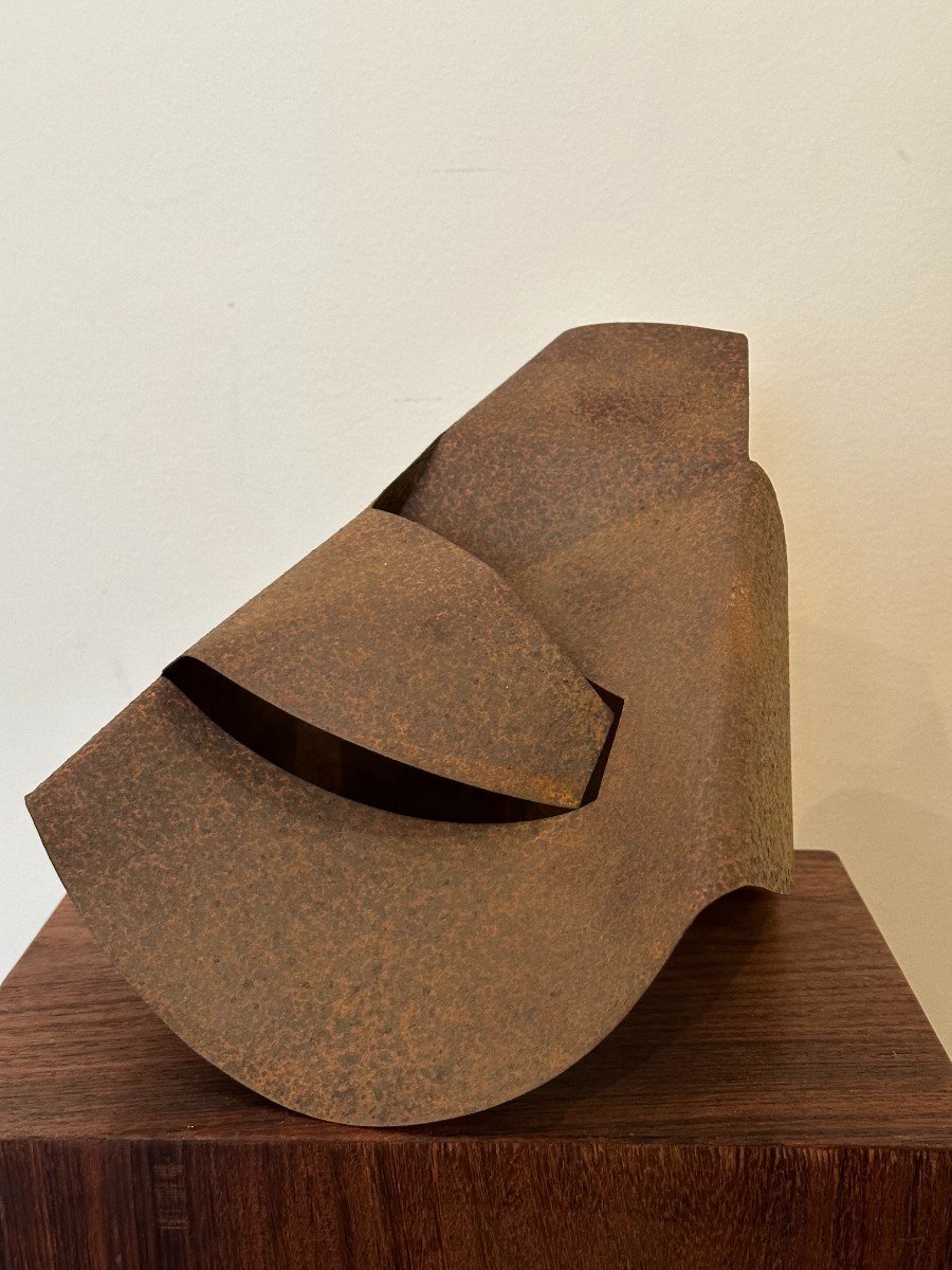 Abstract Corten Steel Sculpture By Jean Paul Moscovino-photo-5