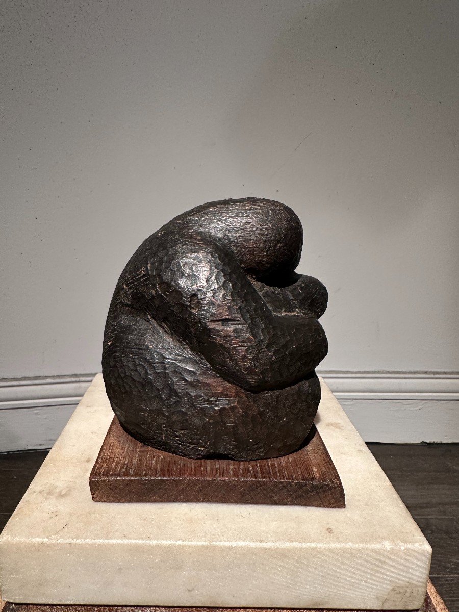 Maternité, Sculpture En Taille Directe d'Henri-paul Rey -photo-1