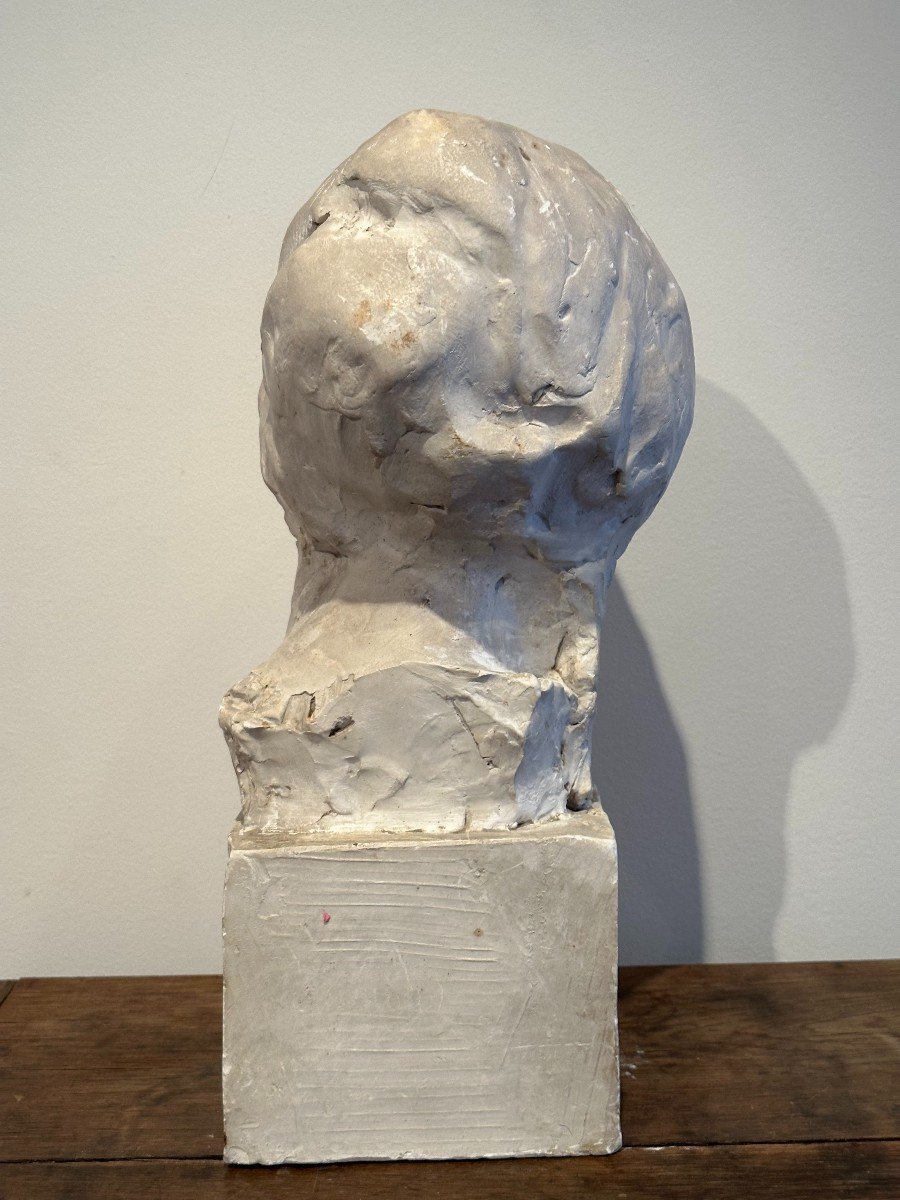 Sculpture, Workshop Plaster By Mario Korbel Circa 1920-photo-2