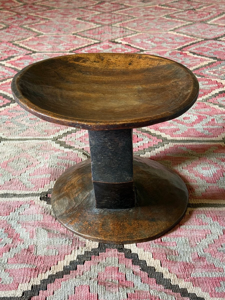 Tabouret Africain De La Rd Congo Vers 1950  -photo-4