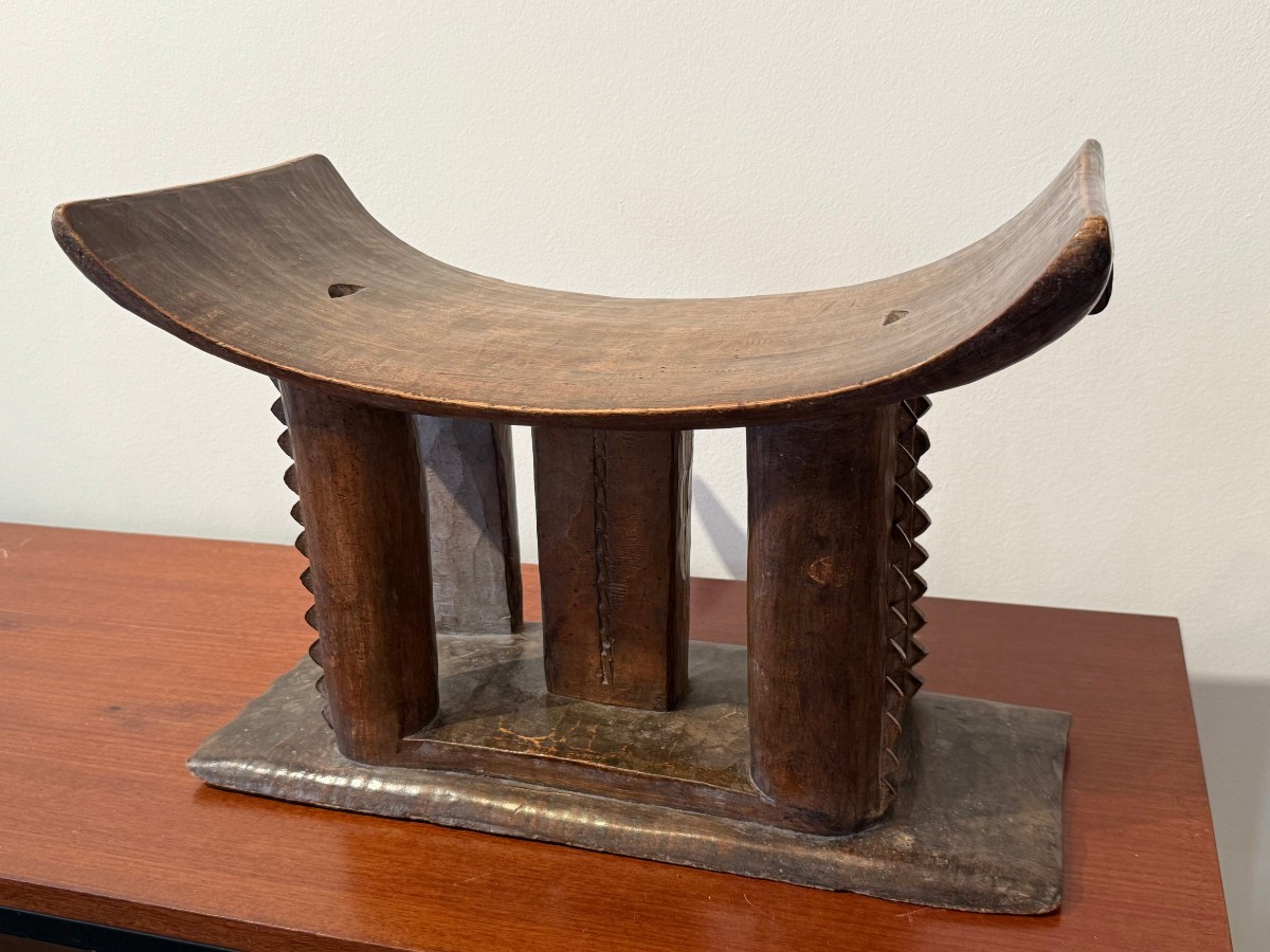 Ashanti (ghana) Stool Of A Queen Mother, Late 19th Early 20th Century 