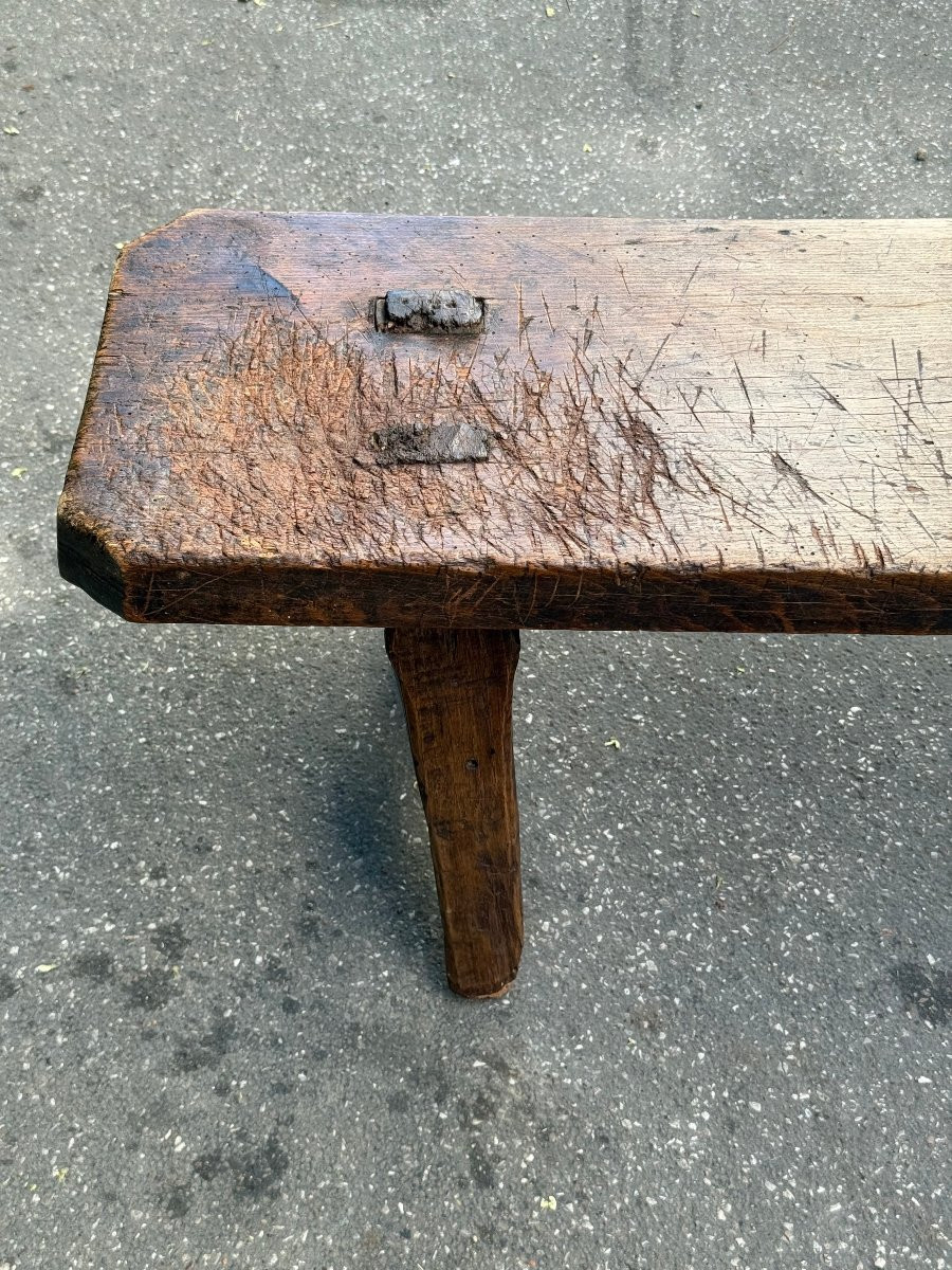 Large Brutalist Bench, Alpine Work, Italy Circa 1880-photo-3