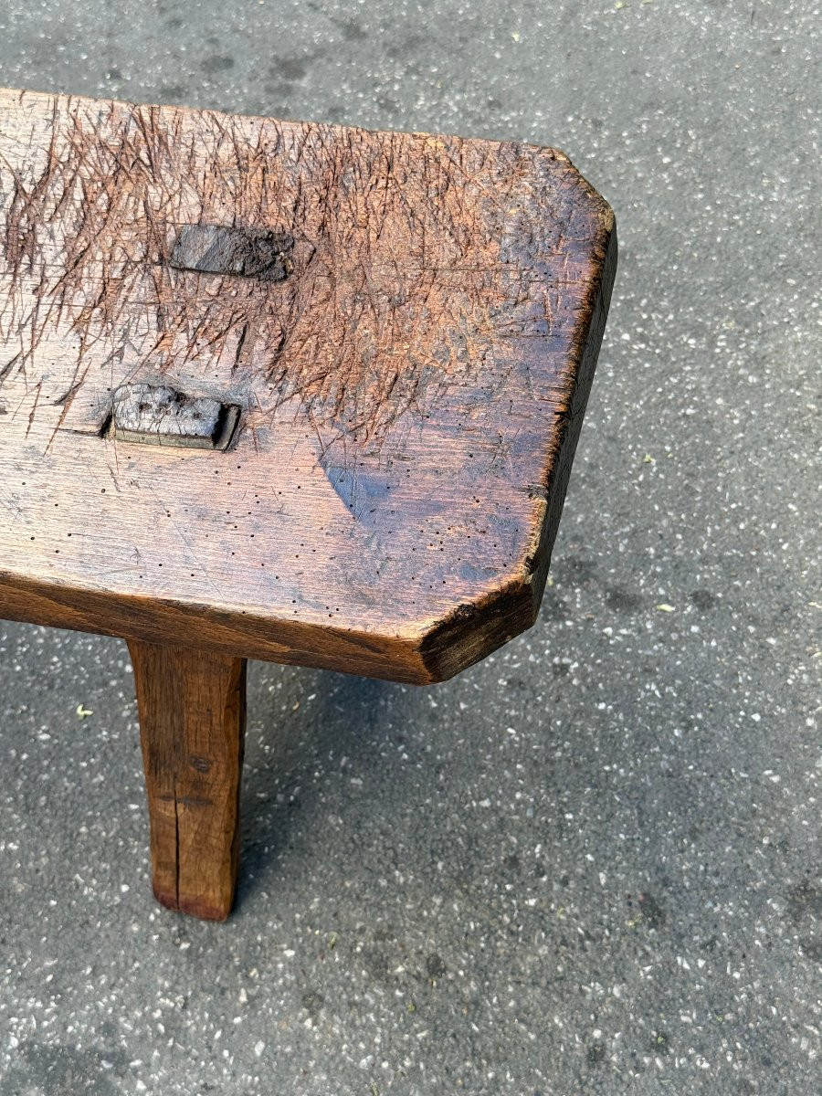 Large Brutalist Bench, Alpine Work, Italy Circa 1880-photo-3