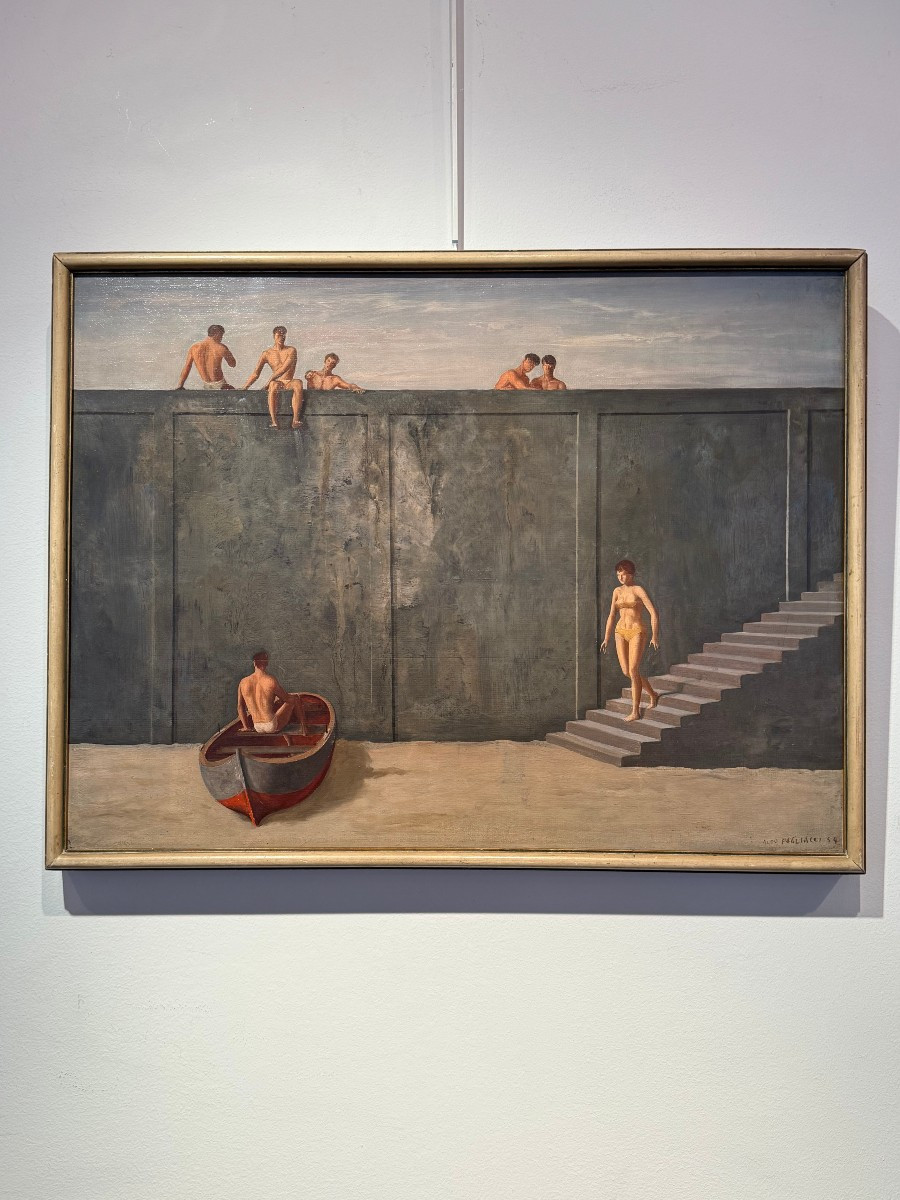 Aldo Pagliacci, huile sur bois, 1954 