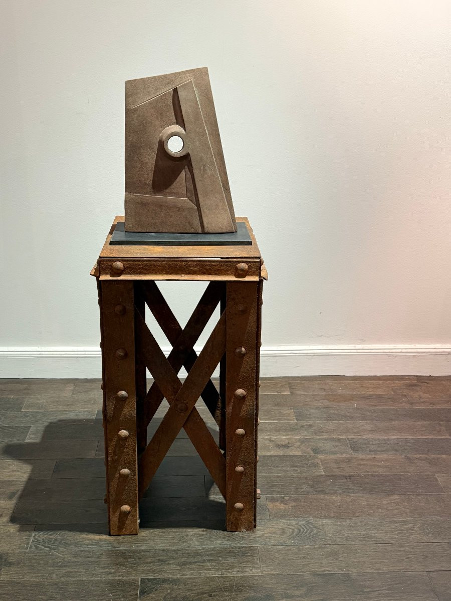 Sculpture abstraite en grès d'Alain Blanchard circa 1970 -photo-2