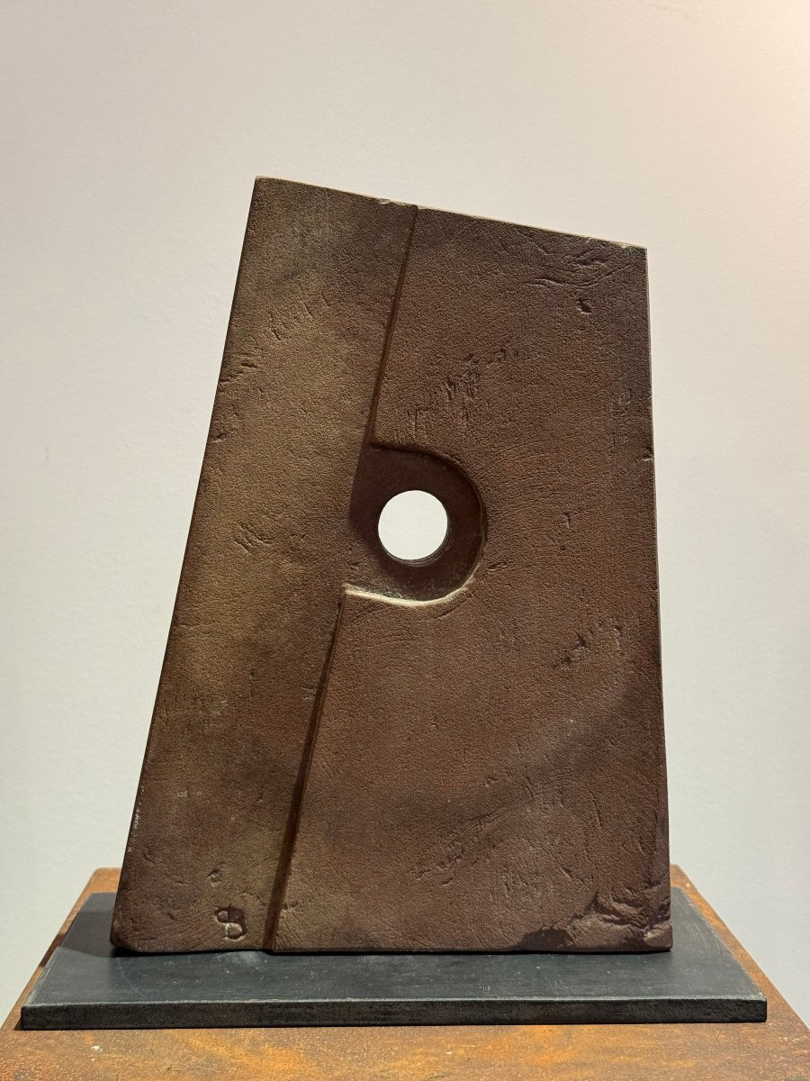 Sculpture abstraite en grès d'Alain Blanchard circa 1970 -photo-3