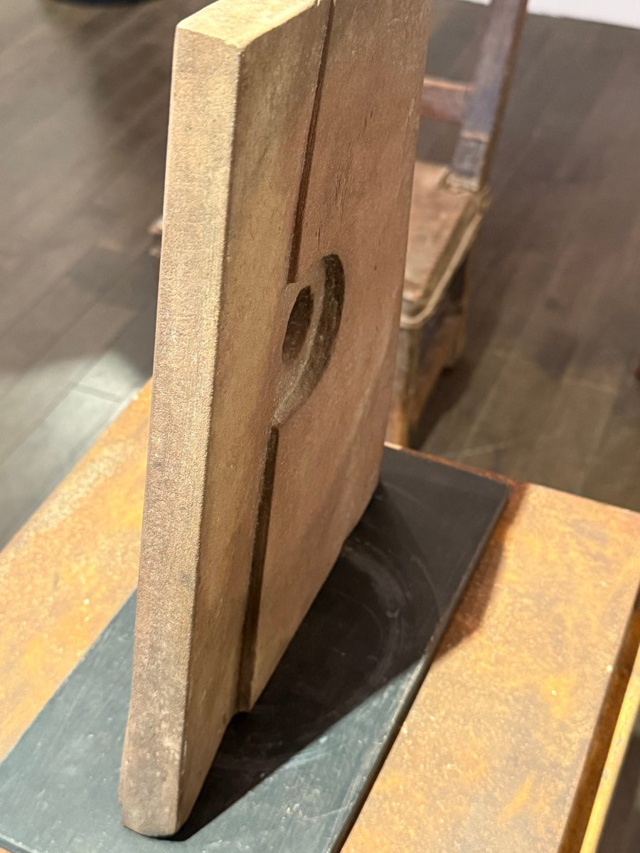 Sculpture abstraite en grès d'Alain Blanchard circa 1970 -photo-7