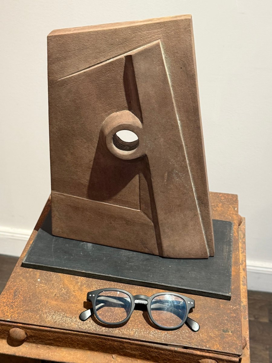 Sculpture abstraite en grès d'Alain Blanchard circa 1970 -photo-8