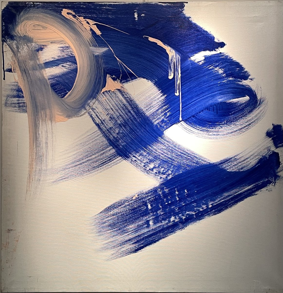 Composition By Albino Pitti, Lyrical Abstraction, Signed, Titled And Dated 1996-photo-3