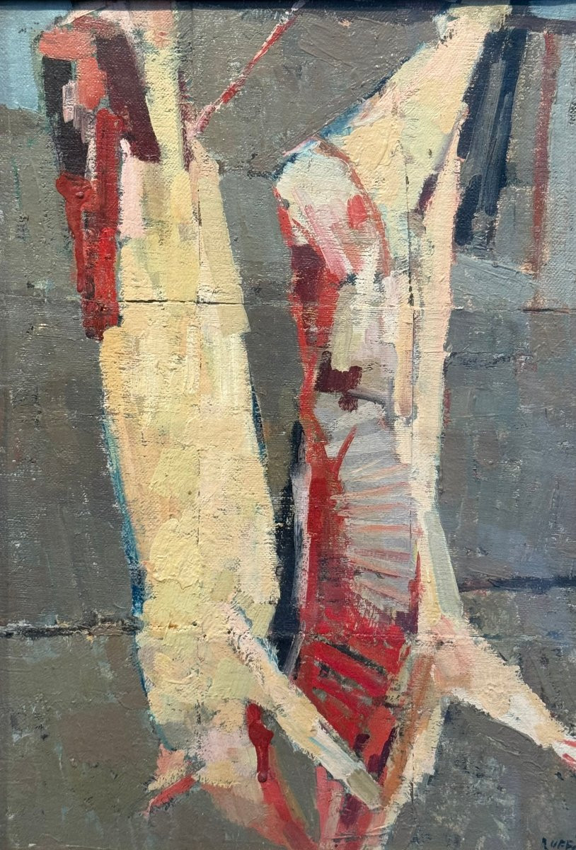 Huile sur panneau encadrée sous verre de G. Ruffini -photo-2