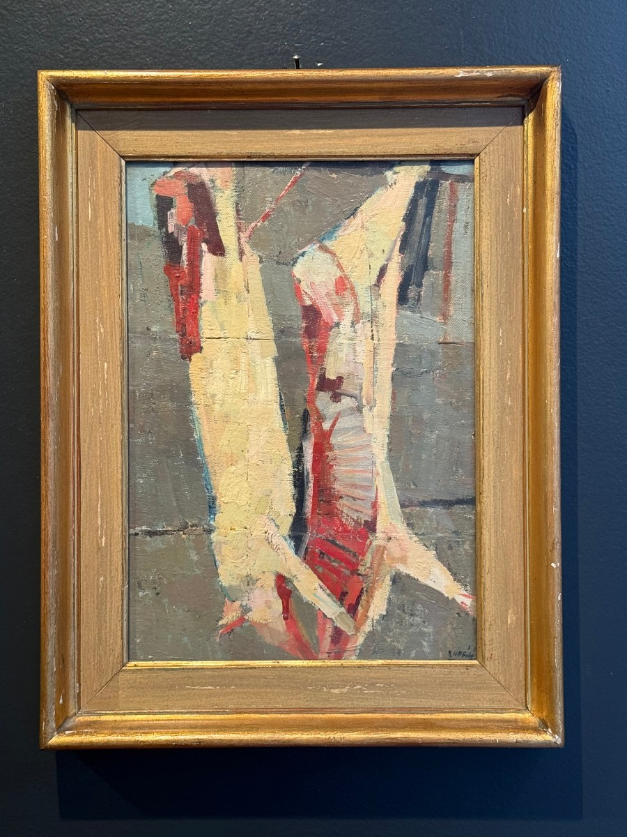 Huile sur panneau encadrée sous verre de G. Ruffini 