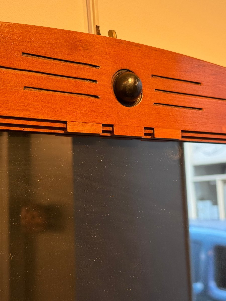 Pair Of Maple Wood Mirrors, Northern Italy Circa 1910-photo-3