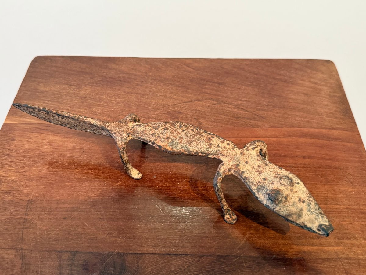 crocodile en fer forgé, Lobi, Afrique de l'Ouest vers 1950-60-photo-2