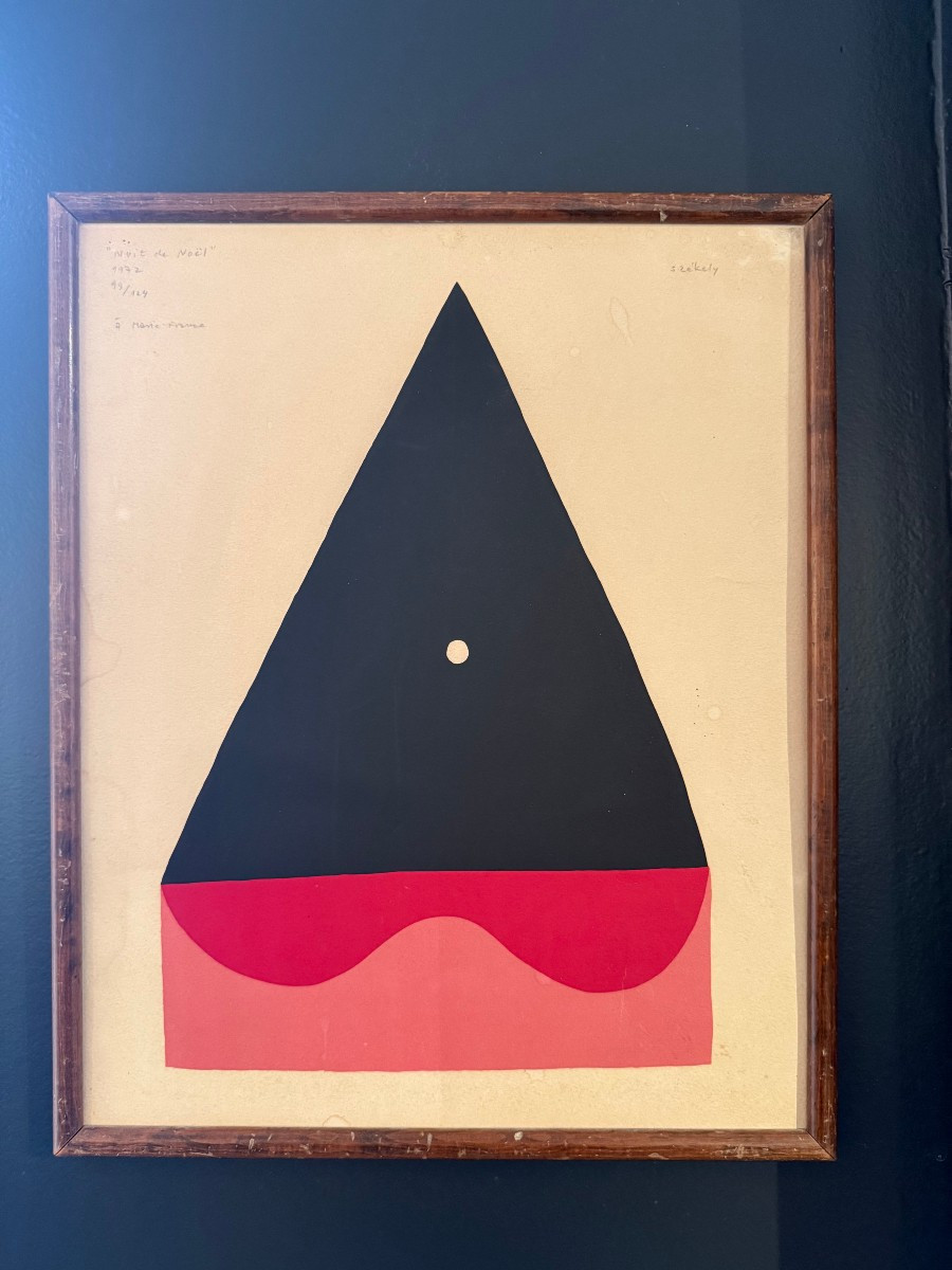 Nuit de Noel, Lithographie de Pierre Székely - 1972