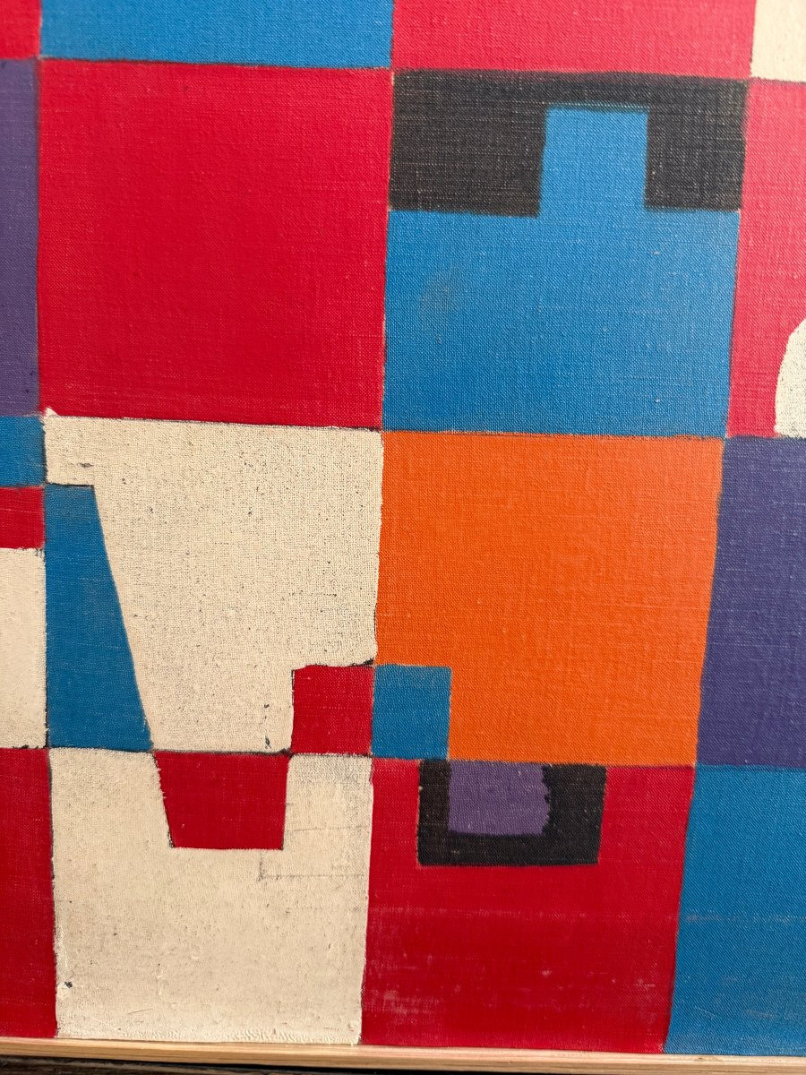 Composition géométrique, abstraction circa 1960-photo-1