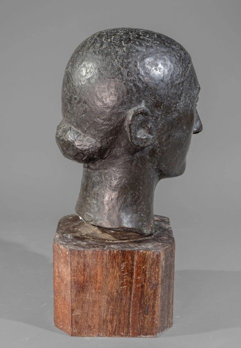Portrait du peintre Marie Jolinon par Marcel Gimond , bronze vers 1930-photo-2