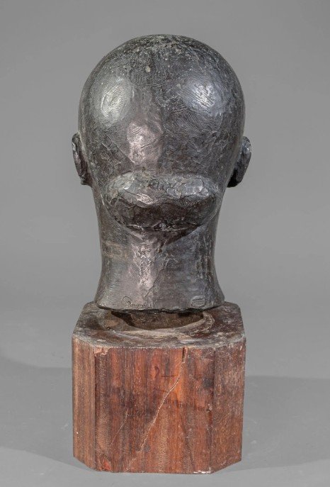 Portrait du peintre Marie Jolinon par Marcel Gimond , bronze vers 1930-photo-3