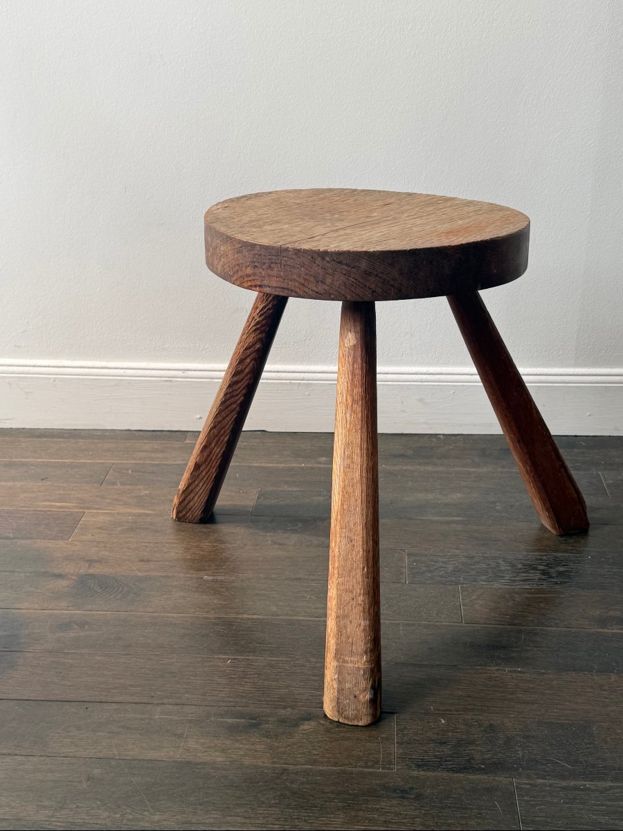 A Tripod Stool That Can Be Used As A Seat, A Nightstand, Or A Side Table -photo-2