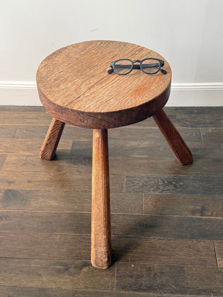 A Tripod Stool That Can Be Used As A Seat, A Nightstand, Or A Side Table -photo-4