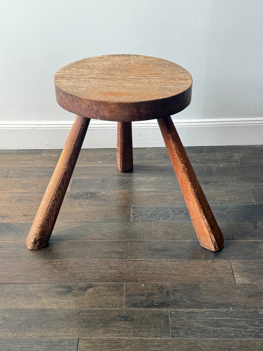 A Tripod Stool That Can Be Used As A Seat, A Nightstand, Or A Side Table 