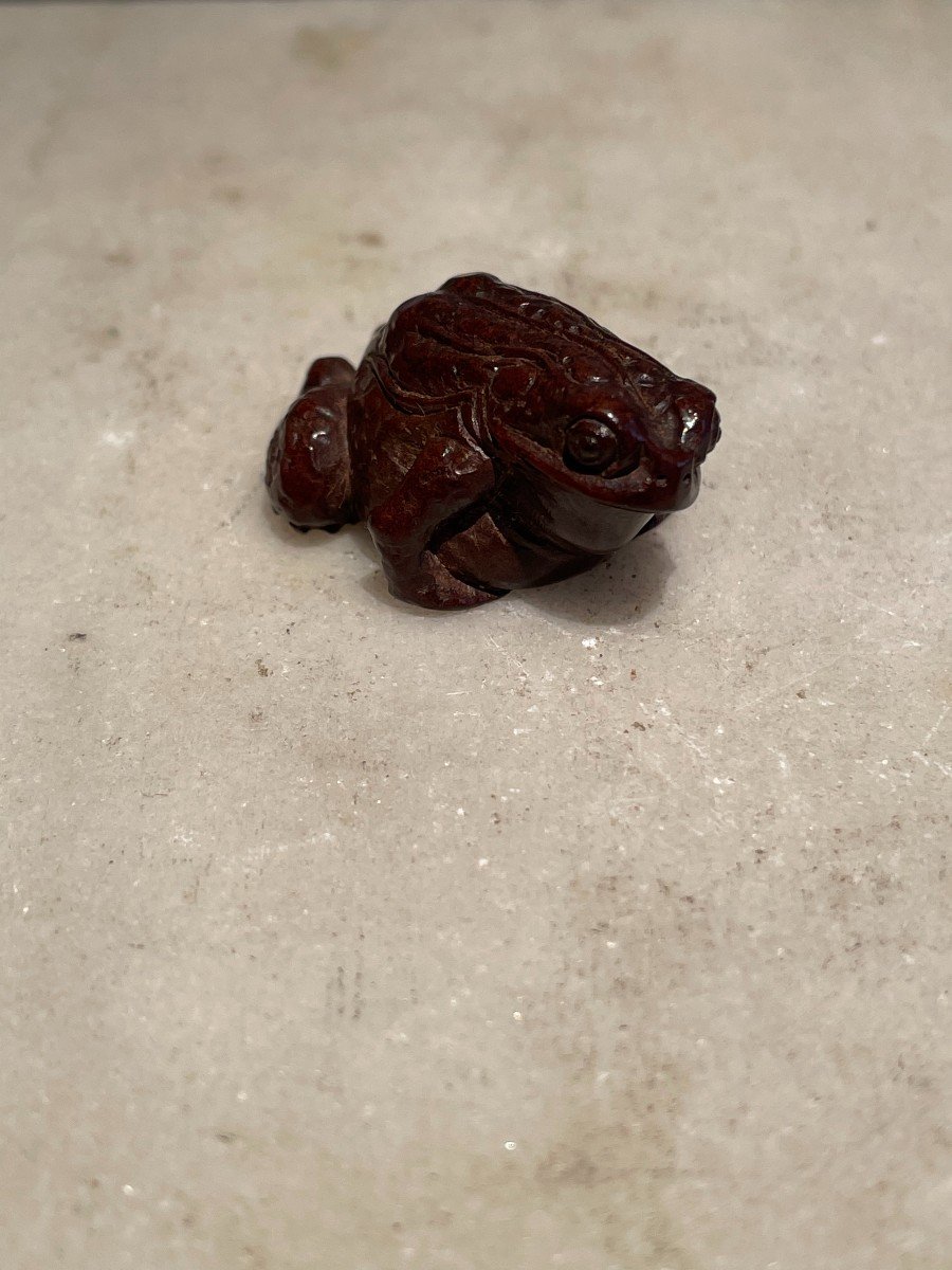 Netsuke Japonais - Grenouille -photo-2