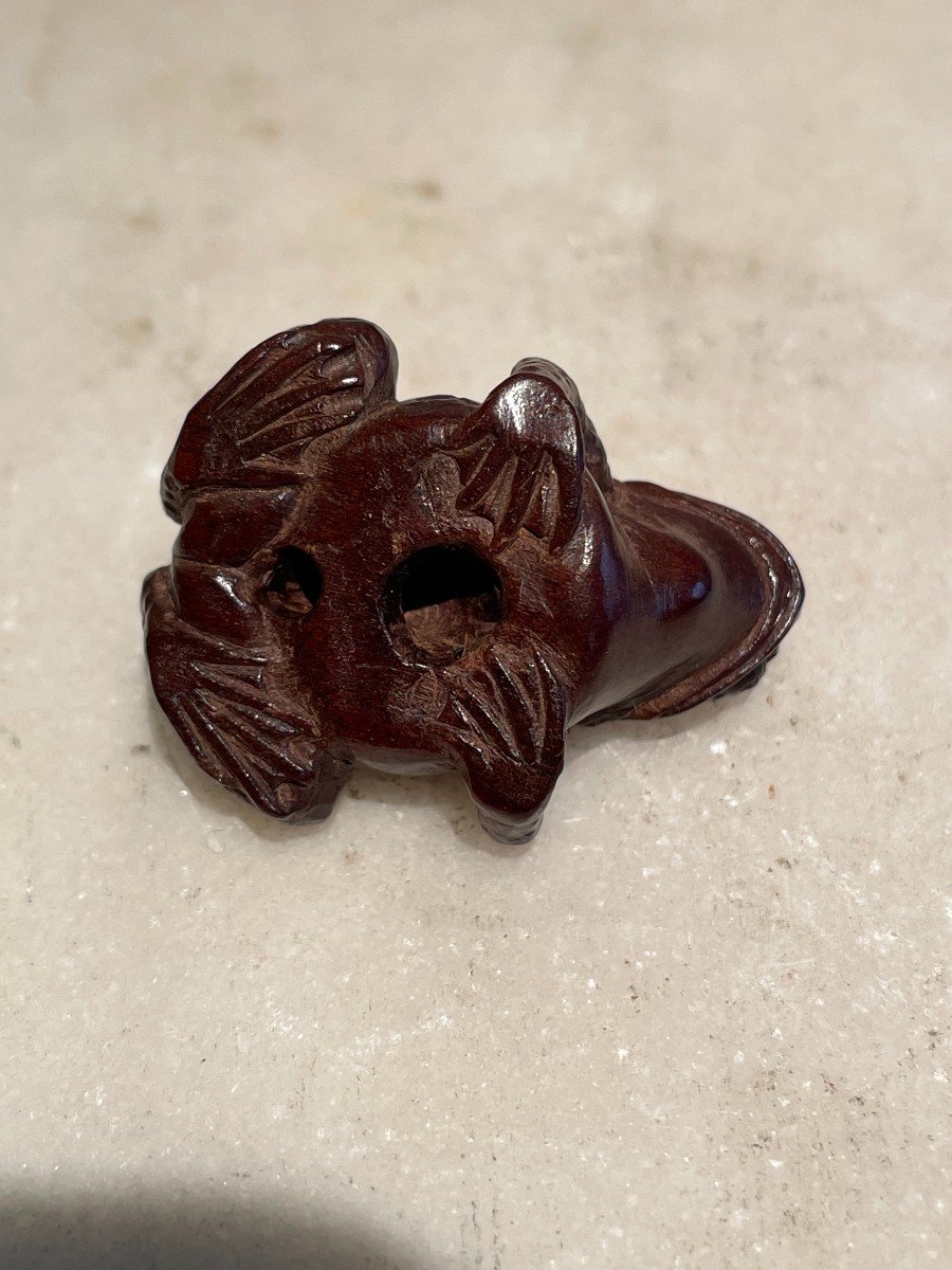 Netsuke Japonais - Grenouille -photo-3