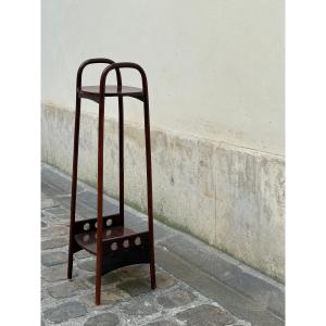 Sellette  ou porte plantes de Thonet en Bois courbé teinté acajou 