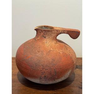 Pichet en grès d'Annick Lodereau , La Borne vers 1960