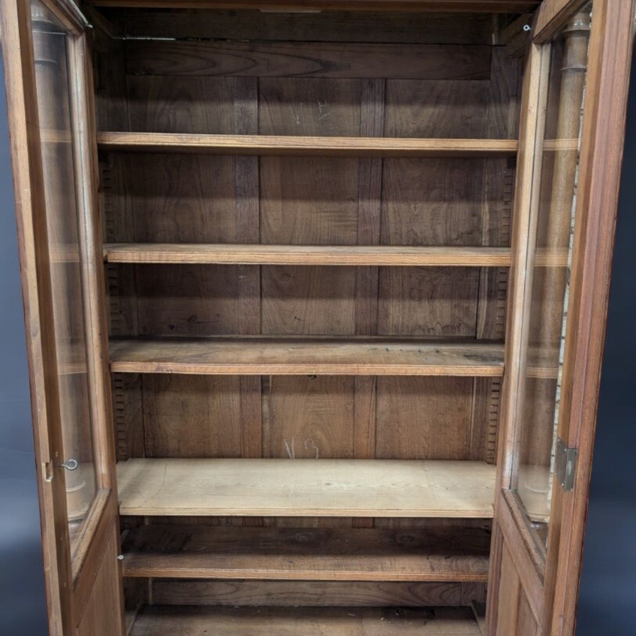 Bibliothèque En Noyer Sculpté – Style Renaissance, Fin XIXe Siècle, Début XXe-photo-2