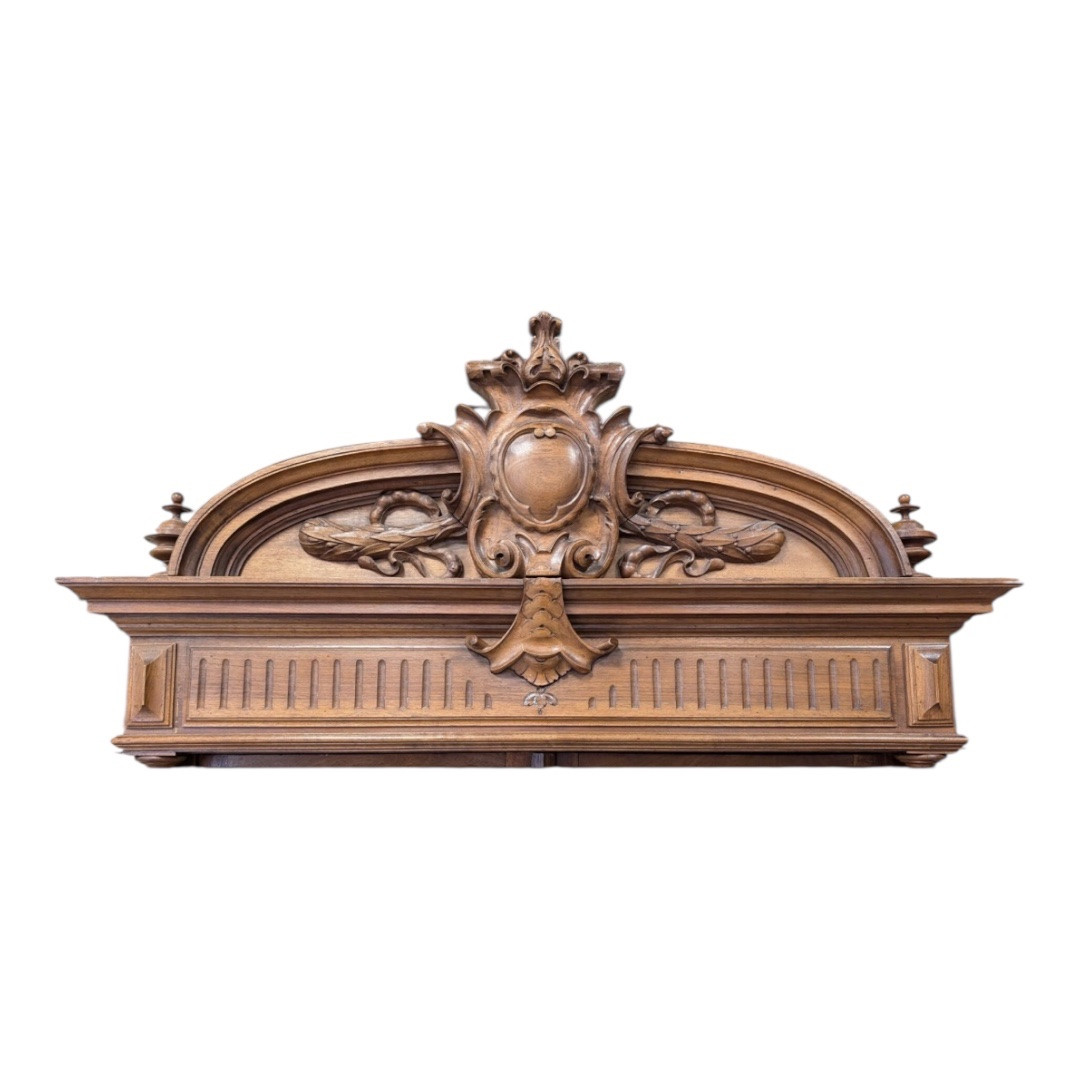 Bibliothèque En Noyer Sculpté – Style Renaissance, Fin XIXe Siècle, Début XXe-photo-4