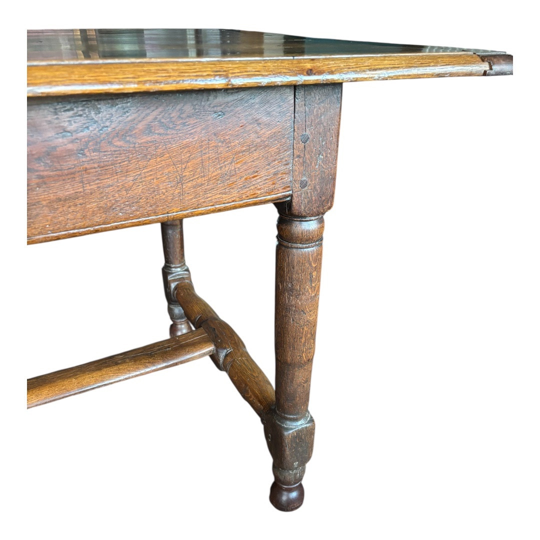 Antique Oak Farmhouse Table – 19th Century, France-photo-1
