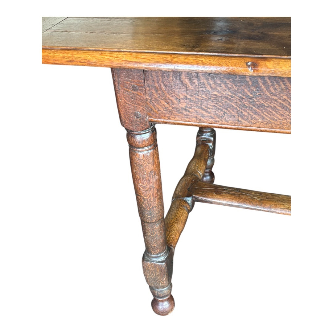 Antique Oak Farmhouse Table – 19th Century, France-photo-2