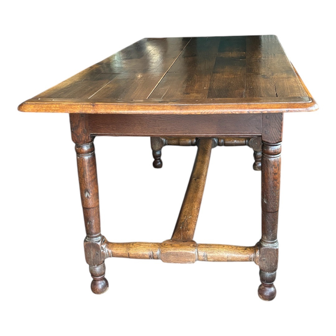 Antique Oak Farmhouse Table – 19th Century, France-photo-3