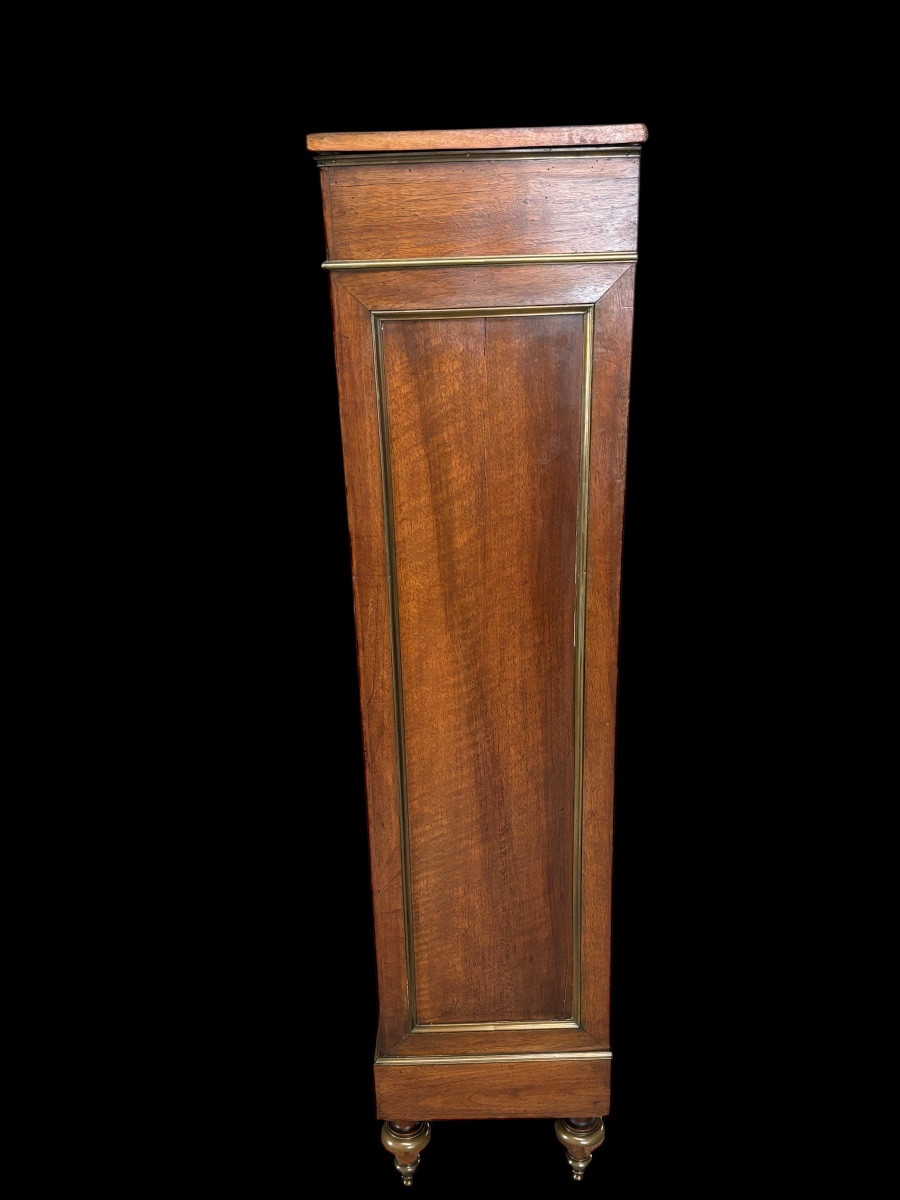 Walnut Display Cabinet, Louis XVI Style – Late 19th Century-photo-3