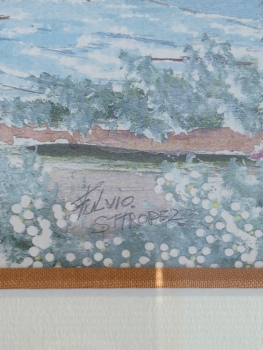 Fulvio Corrente – Panoramic View Of Saint-tropez, Original Watercolor-photo-3