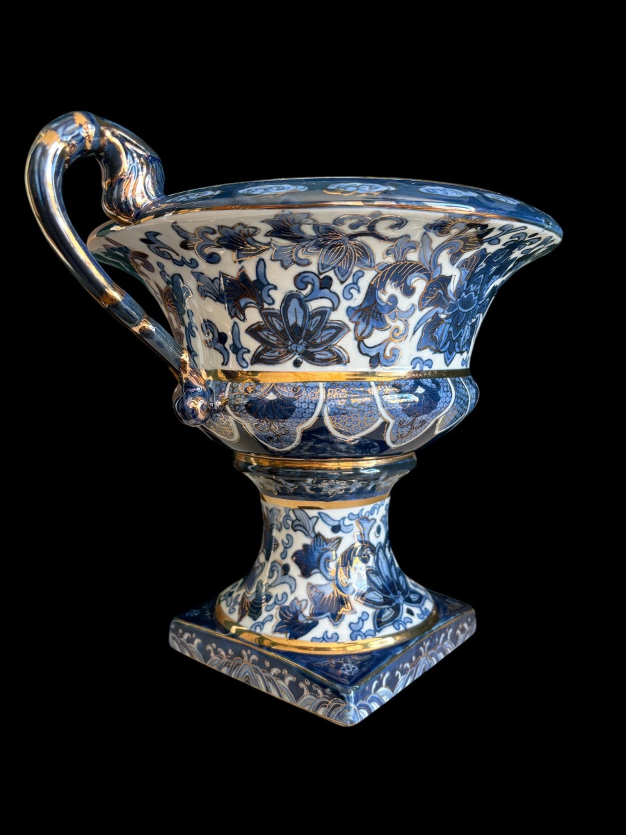 Vase Médicis en faïence émaillée – Style Renaissance-photo-2