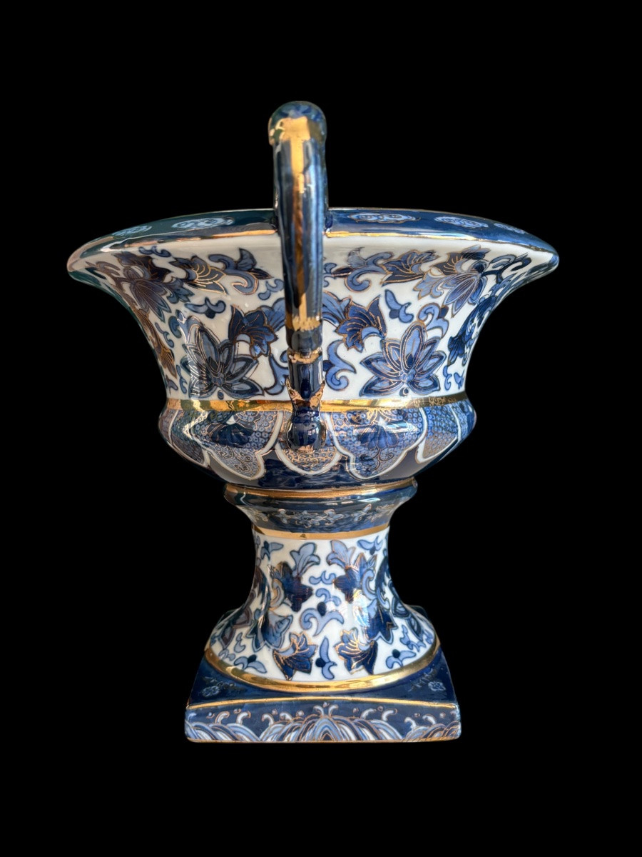 Vase Médicis en faïence émaillée – Style Renaissance-photo-4