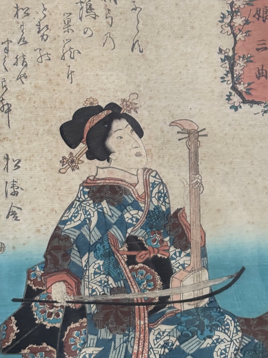 Japanese Ukiyo-e Print – Utagawa Kunisada (toyokuni III) – 19th Century-photo-3