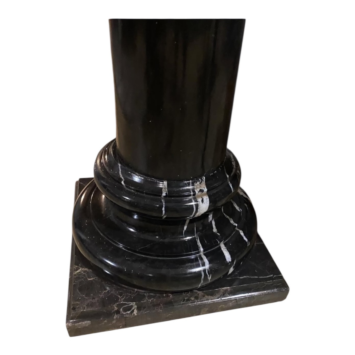 Colonne en marbre noir, XIXe siècle – Hauteur 120 cm-photo-3