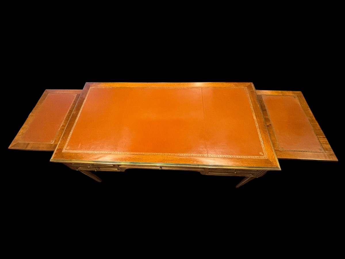Large Louis XVI Style Lawyer's Desk – Circa 1950-photo-3