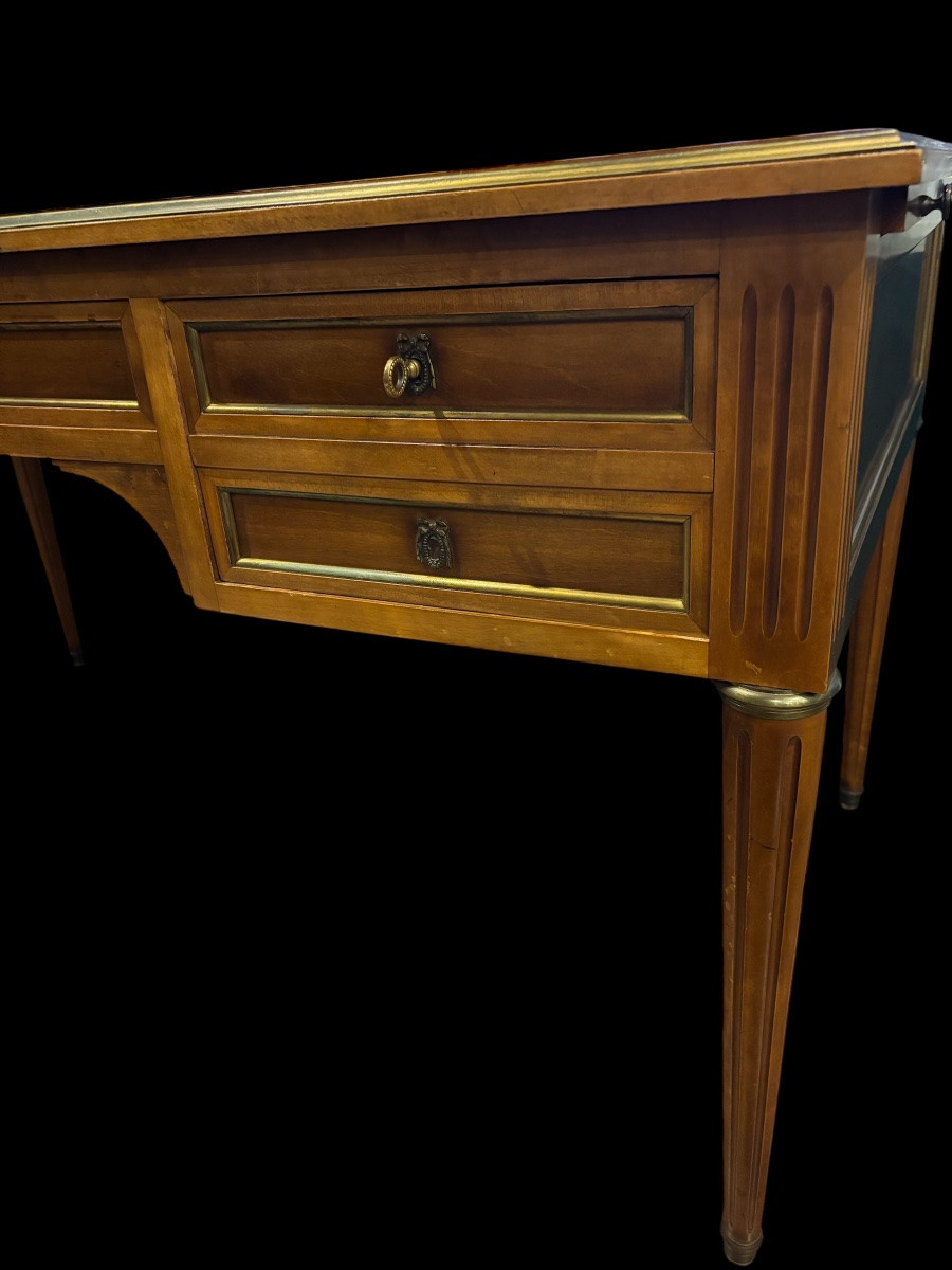 Large Louis XVI Style Lawyer's Desk – Circa 1950-photo-5
