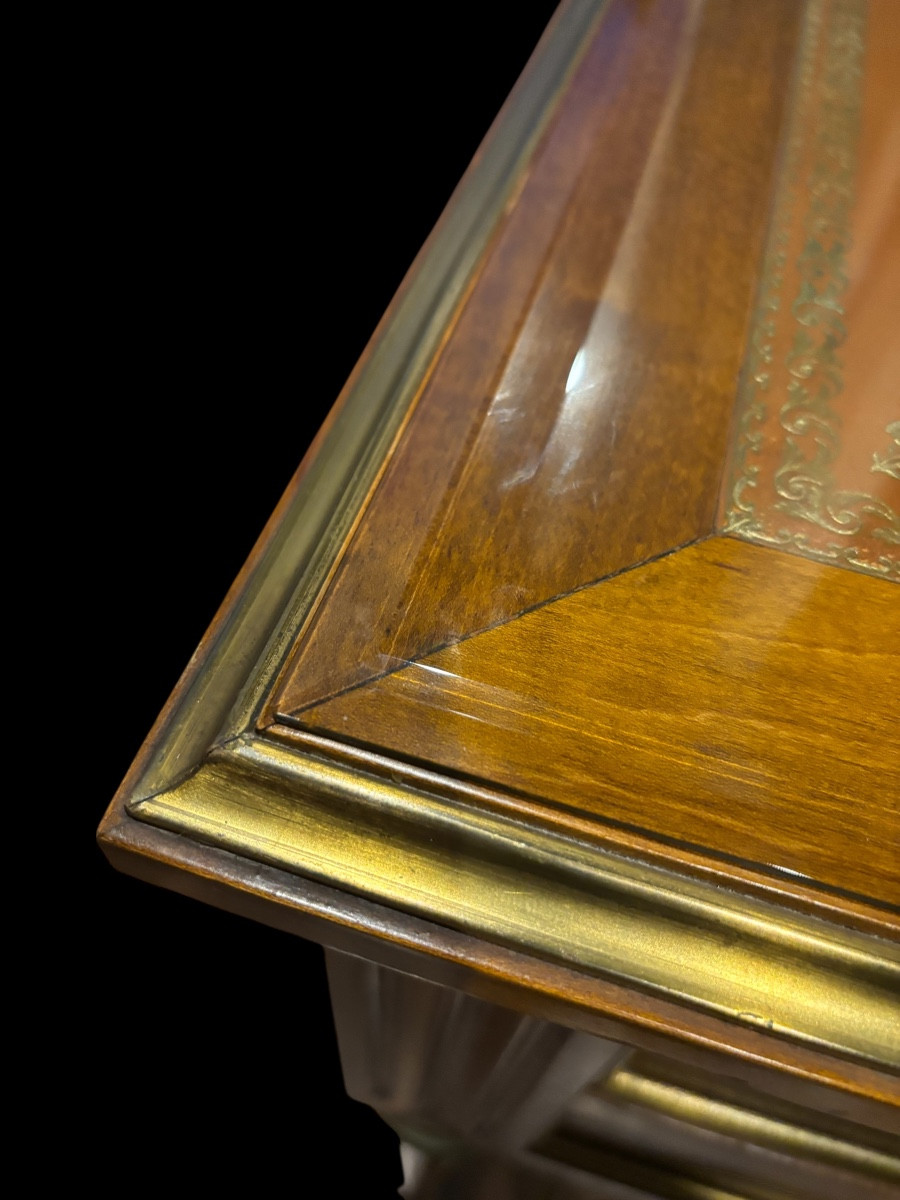 Large Louis XVI Style Lawyer's Desk – Circa 1950-photo-3