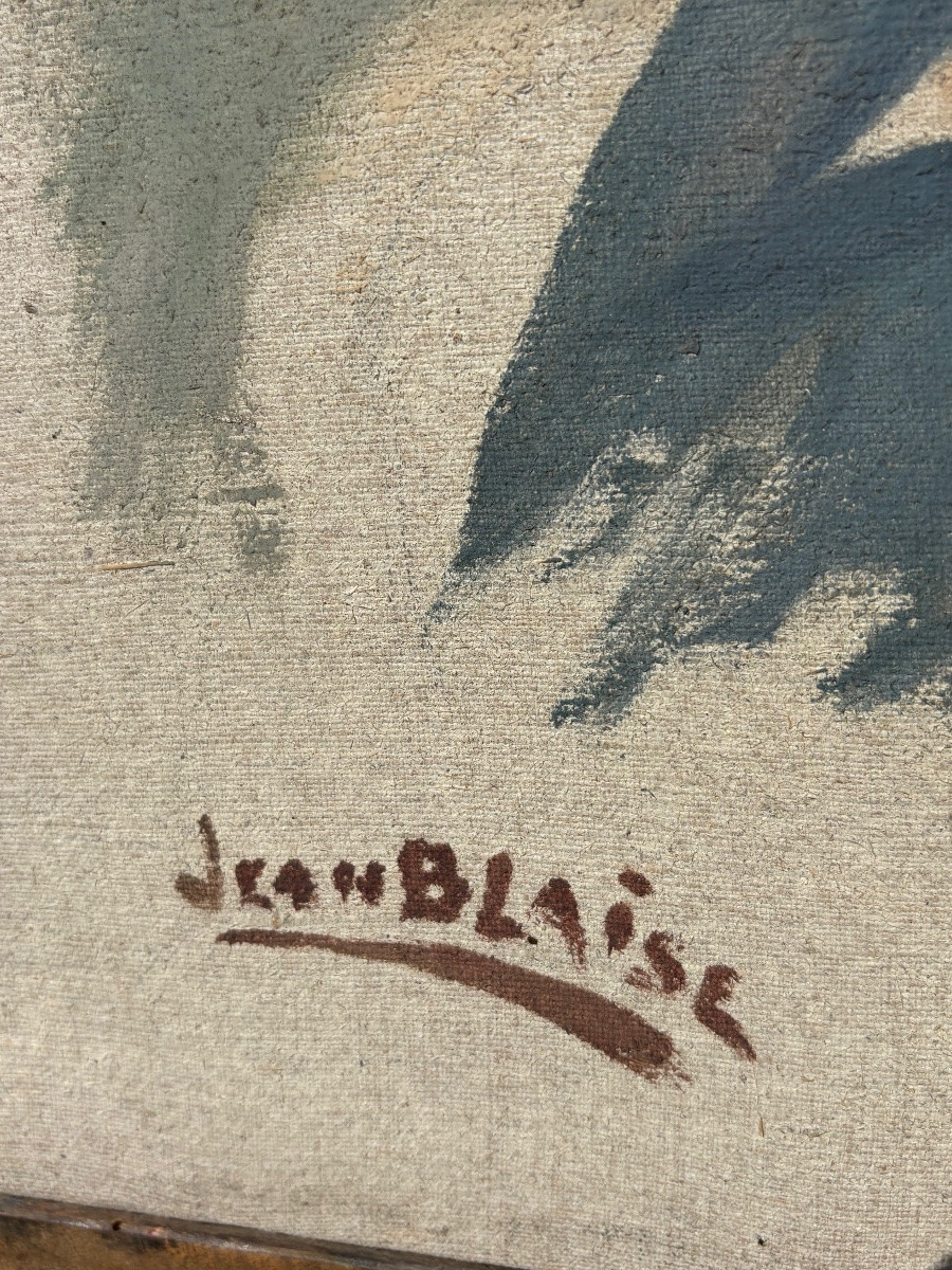 Portrait Of A Young Man Signed Jean Blaise – Nancy, 1940 – Attributed To M. Weil, Professor In Luné-photo-4