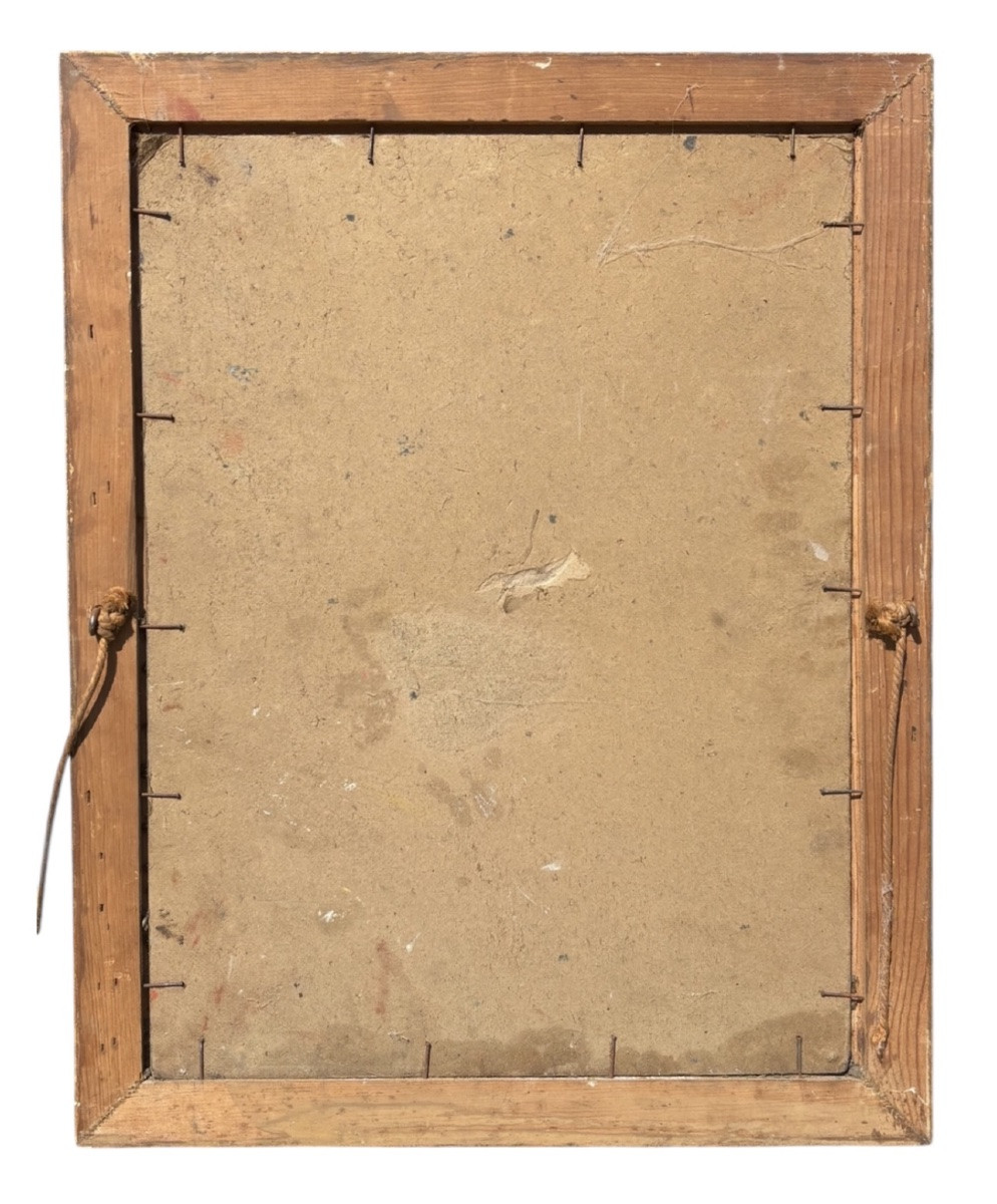 Self-portrait Signed Weil – 1937 Oil On Panel-photo-4