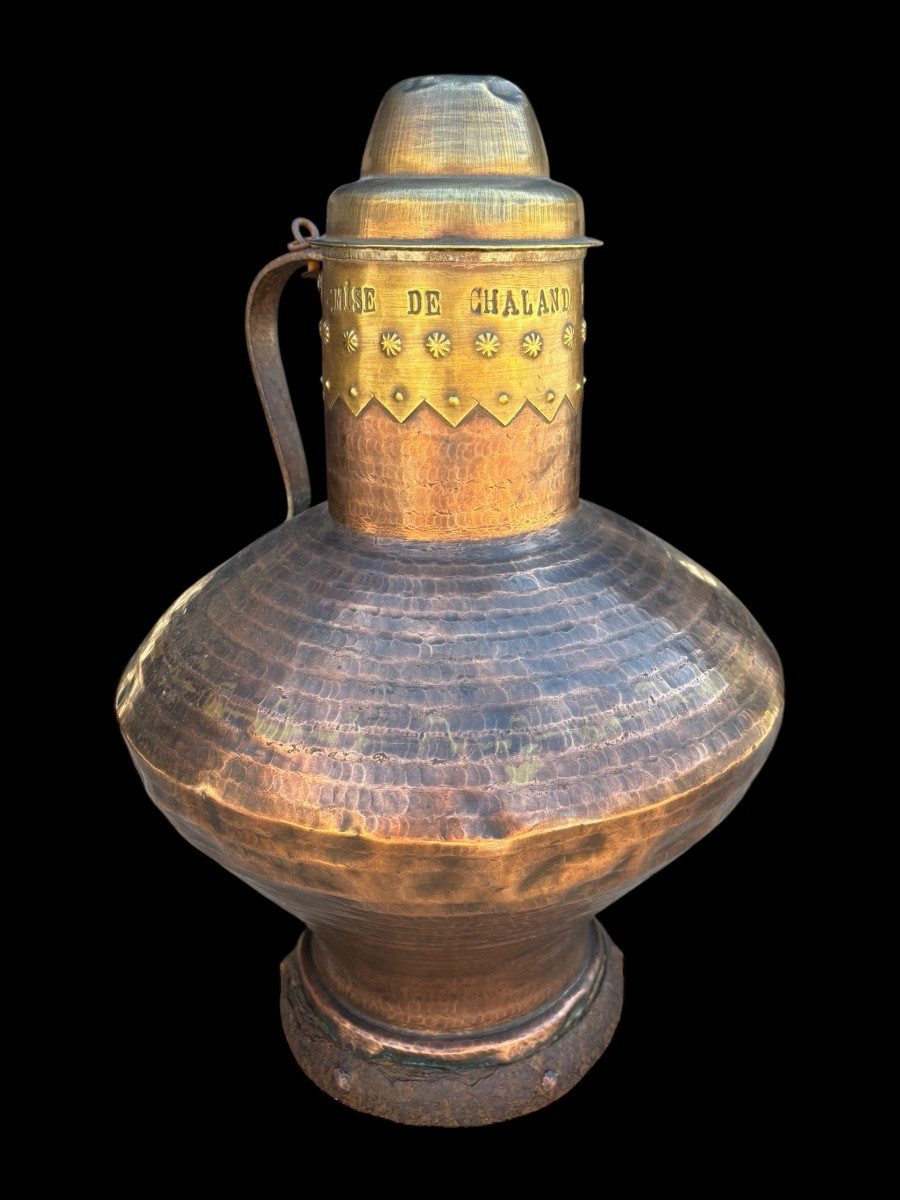 Hammered Copper Jar – Early 18th Century – Mise De Chaland d'Aoste-photo-3