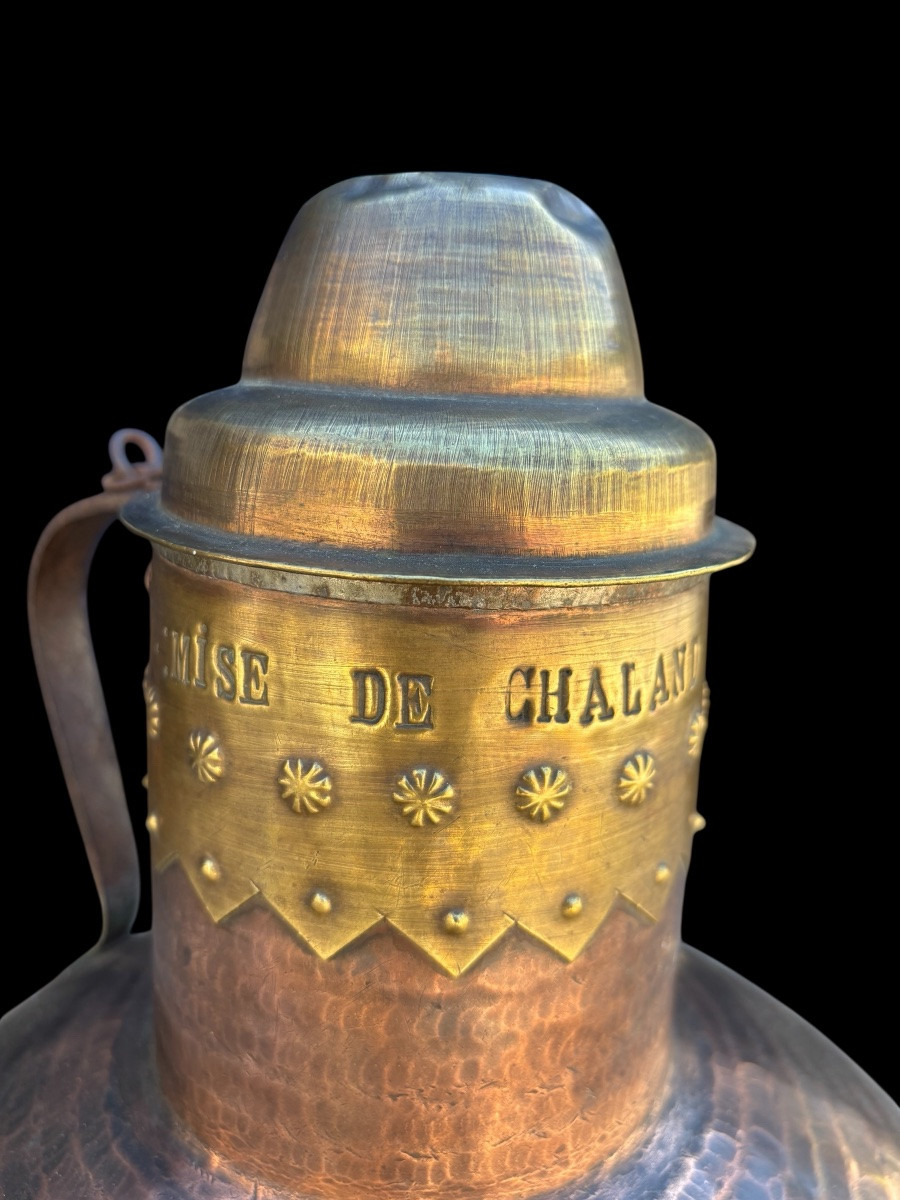 Hammered Copper Jar – Early 18th Century – Mise De Chaland d'Aoste-photo-1