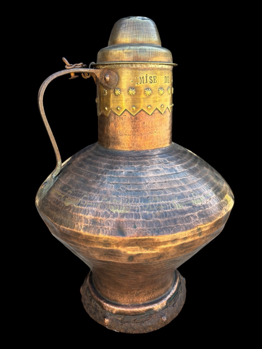 Hammered Copper Jar – Early 18th Century – Mise De Chaland d'Aoste-photo-2