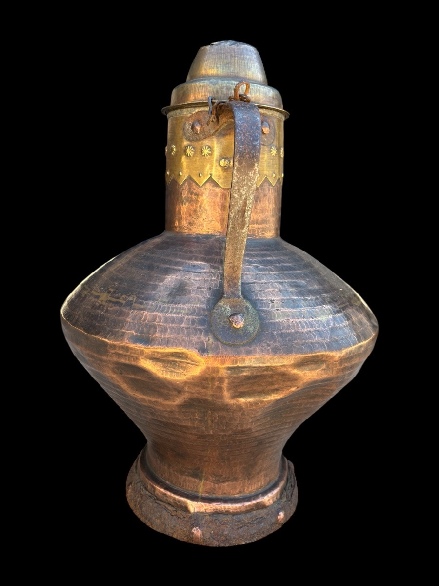 Hammered Copper Jar – Early 18th Century – Mise De Chaland d'Aoste-photo-3